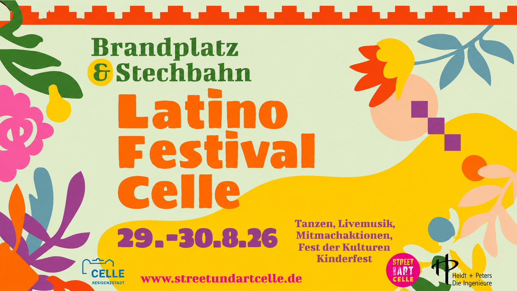 Latino Festival Celle Poster mit Festivalmotiven